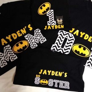 Download Gildan Matching Sets Batman Personalized Family Birthday Shirt Set Of 4 Poshmark